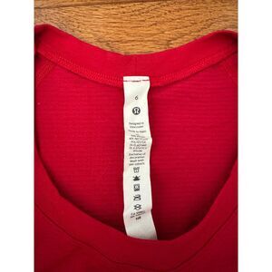 Lululemon Swiftly Tech Long Sleeve in Red
